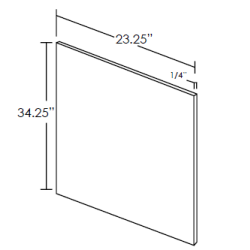 Designer Natural 0.75"W X 34.25"H X 23.25"D Base Skin