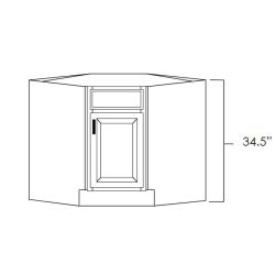 Diagonal Corner Sink Base Cabinet