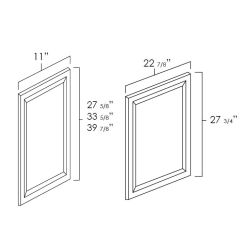 Designer Natural 12" x 30" Decorative End Panels