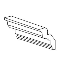 Designer Natural 96" x 3" 3/8" Crown Moulding
