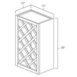 Designer Natural 30" x 15" Lattice Wine Rack