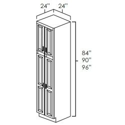 Designer Natural 24" x 90" Utility Cabinets