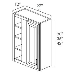 Designer Natural 27" x 30" Wall Diagonal Corner Cabinet