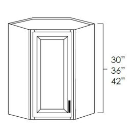 Designer Natural 24" x 30" Wall Diagonal Corner Cabinet