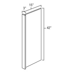 Designer Natural 15" x 42" Wall End Panel