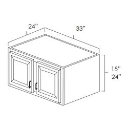 Designer Natural 24" x 33" Wall Refrigerator Cabinet