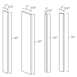 Designer Natural 3" x 96" Wall Filler