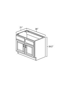 Aspen White - 36x21" - Vanity Sink Base Cabinets